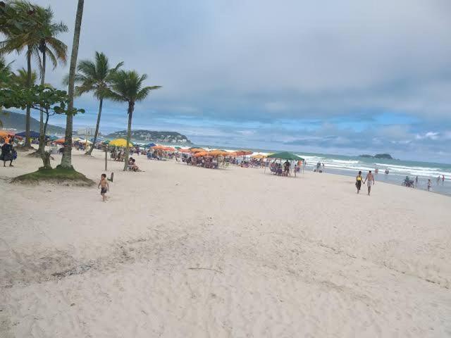 Apto Aconchegante Pe Na Areia Guarujá Dış mekan fotoğraf
